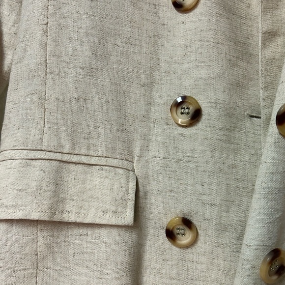 bishop + young Cream Double-Breasted Blazer - Picture 5 of 6